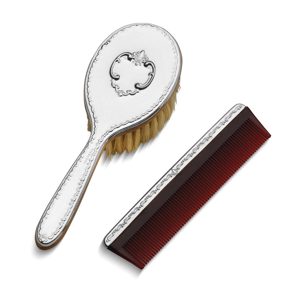 Gorham Sterling Silver Chantilly 2 Piece Brush Set
