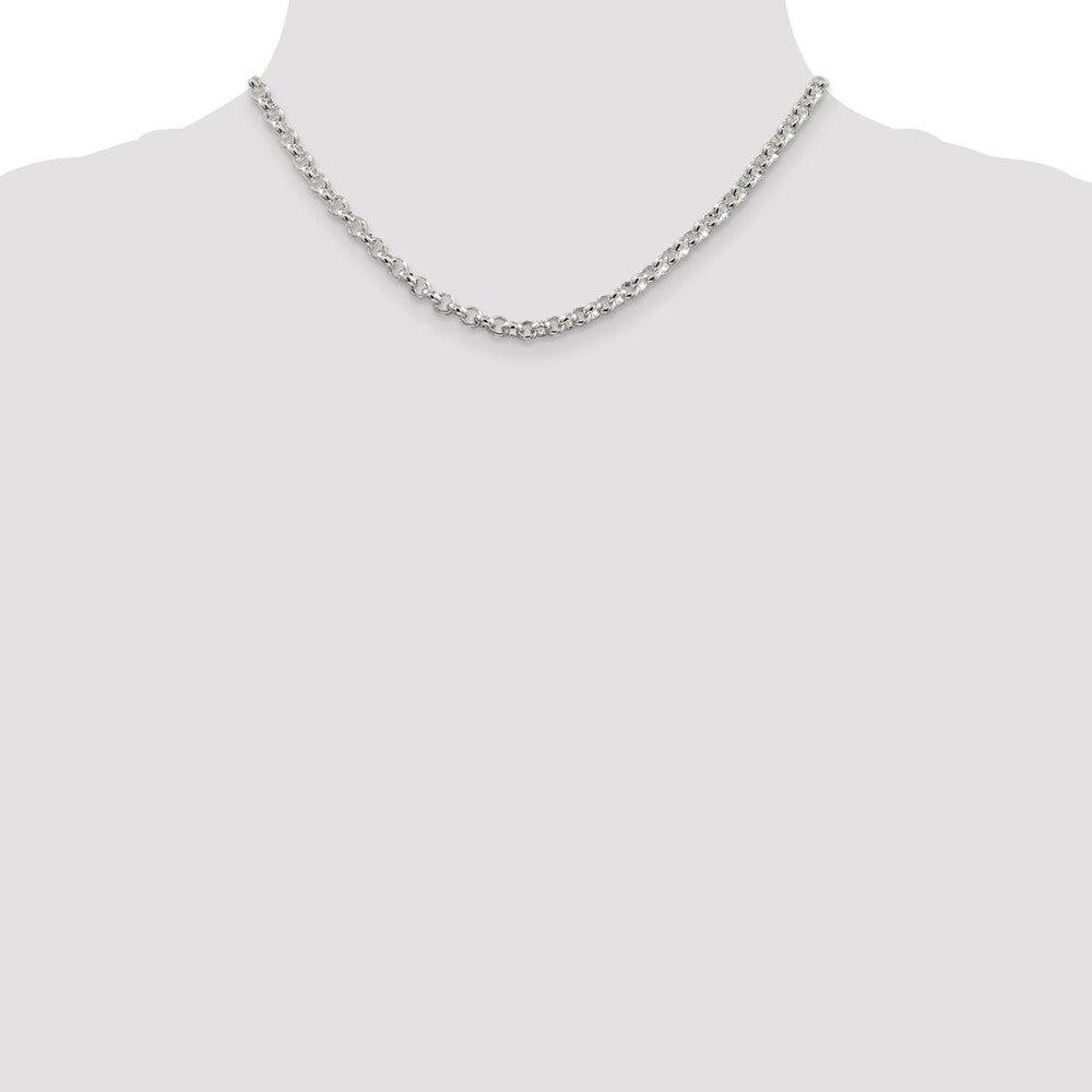 Sterling Silver 4.6mm Rolo Chain 16 Inches