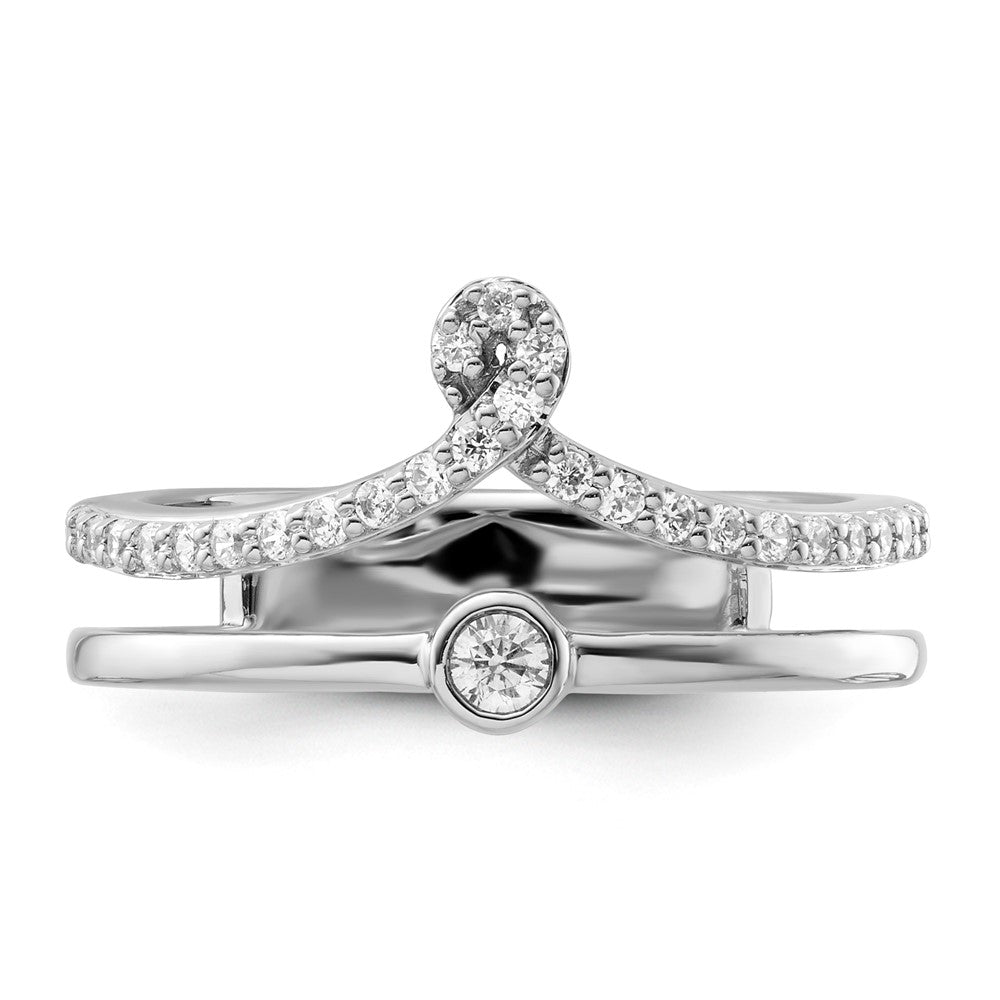 10kw Double Band Fashion Diamond Ring