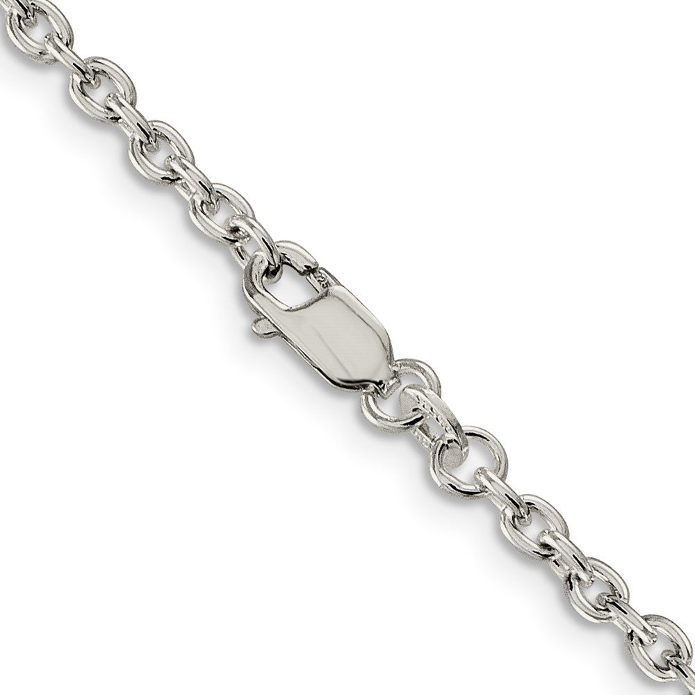 Sterling Silver 2.75mm Cable Chain 16 Inches