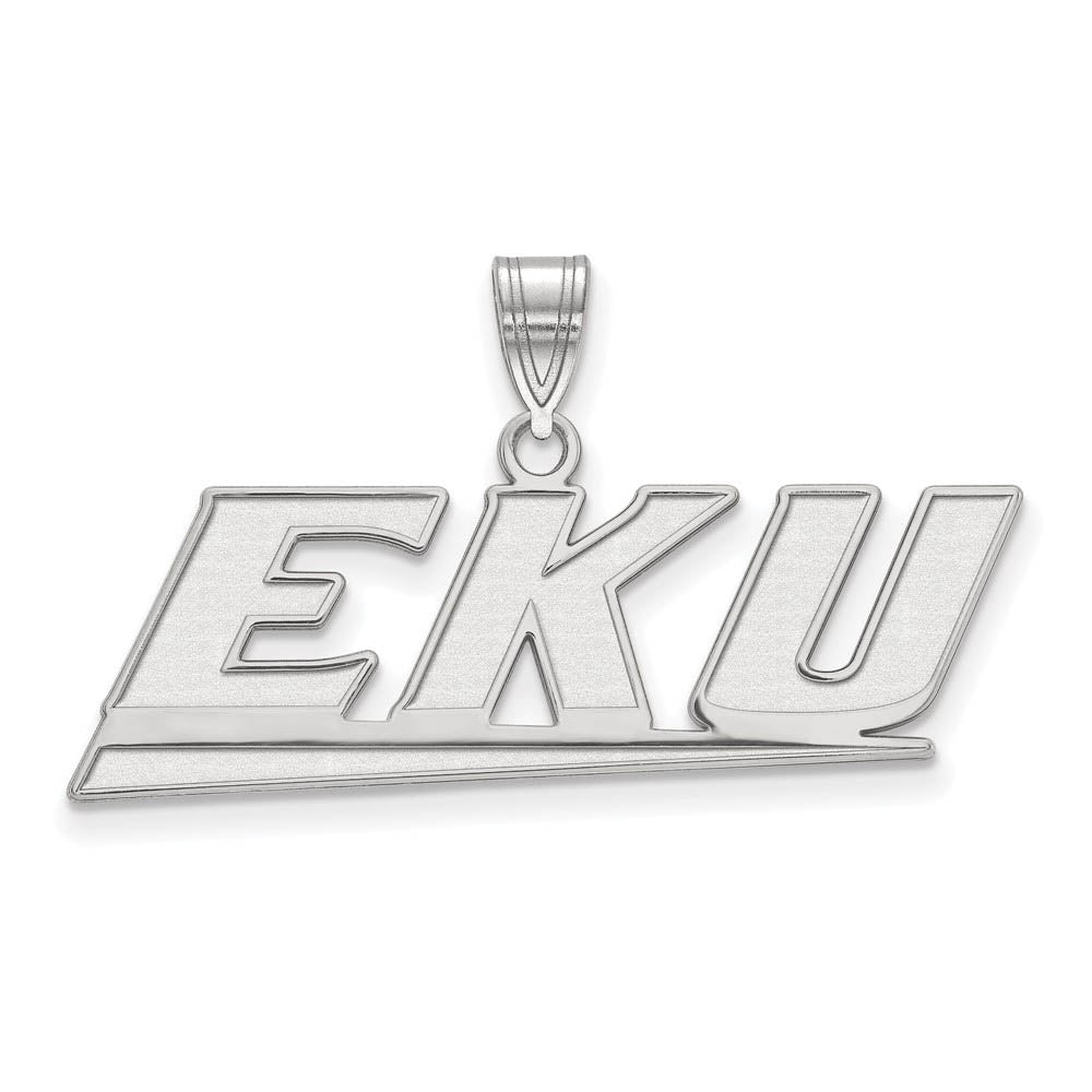 Sterling Silver Official Licensed Collegiate Eastern Kentucky University (EKU) Medium Pendant
