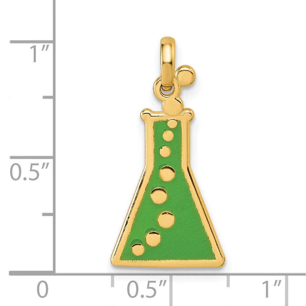 14K Polished Erlenmeyer Flask Pendant