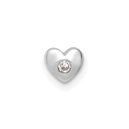 Stella & Dot 10kw Diamond Heart Charm Element