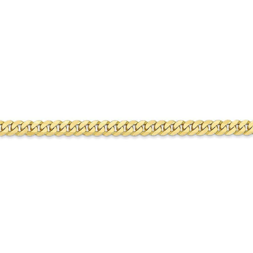 10k 3.9mm Flat Beveled Curb Chain