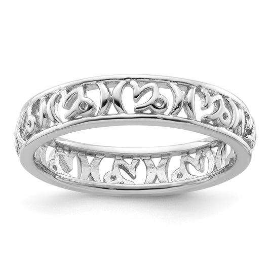Sterling Silver Stackable Expressions Capricorn Zodiac Ring Size -7
