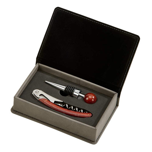 Creative Gifts 2-Pc Bar Set in Gray