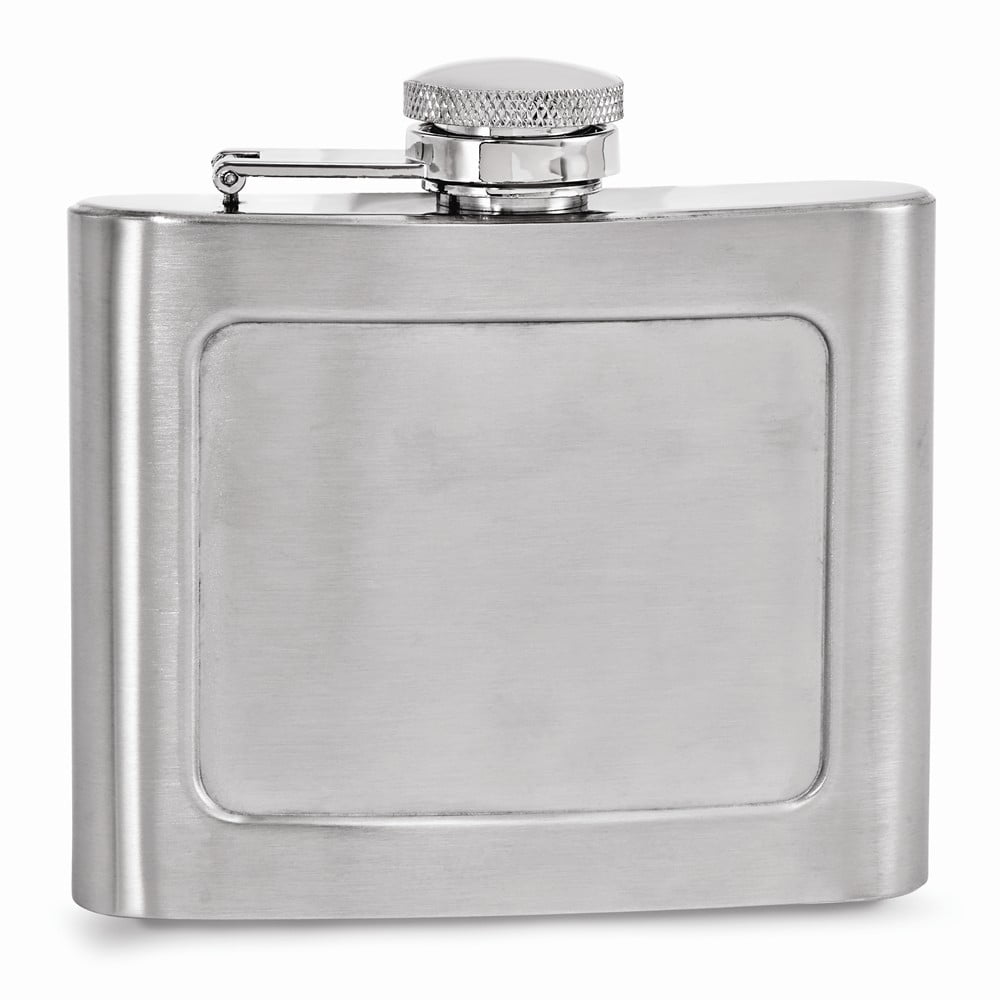 Stainless Steel 5 ounce Engravable Flask Q-GM16966