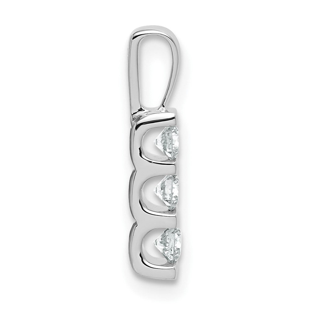 10kw Diamond 3 Stone Pendant