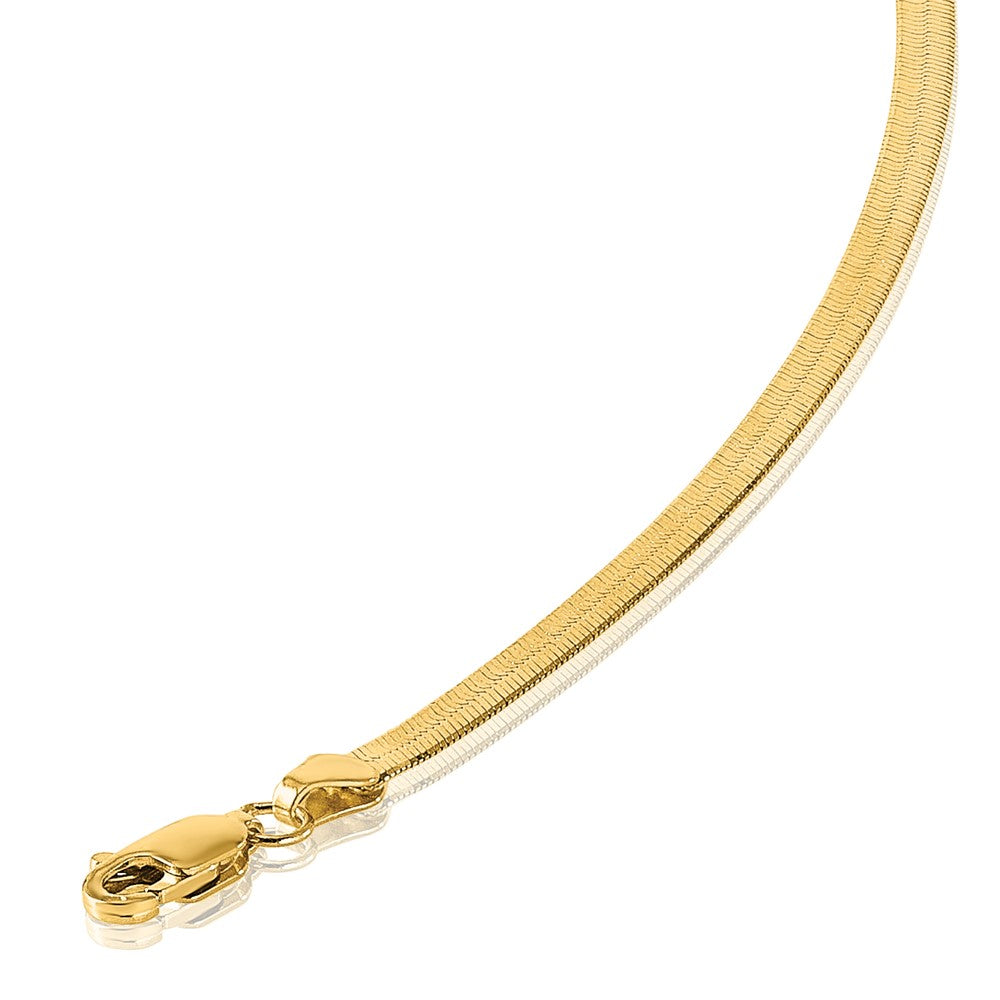 14k 3mm Silky Herringbone Chain