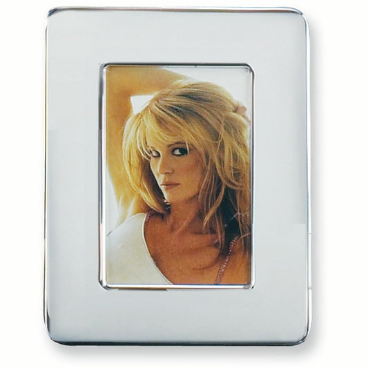 Bey-Berk International SF163-11 5 x 7 in. Silver Plated Picture Frame with Easel Back, Setof 2 - 9.50 x 7.50 x 0.25 in.