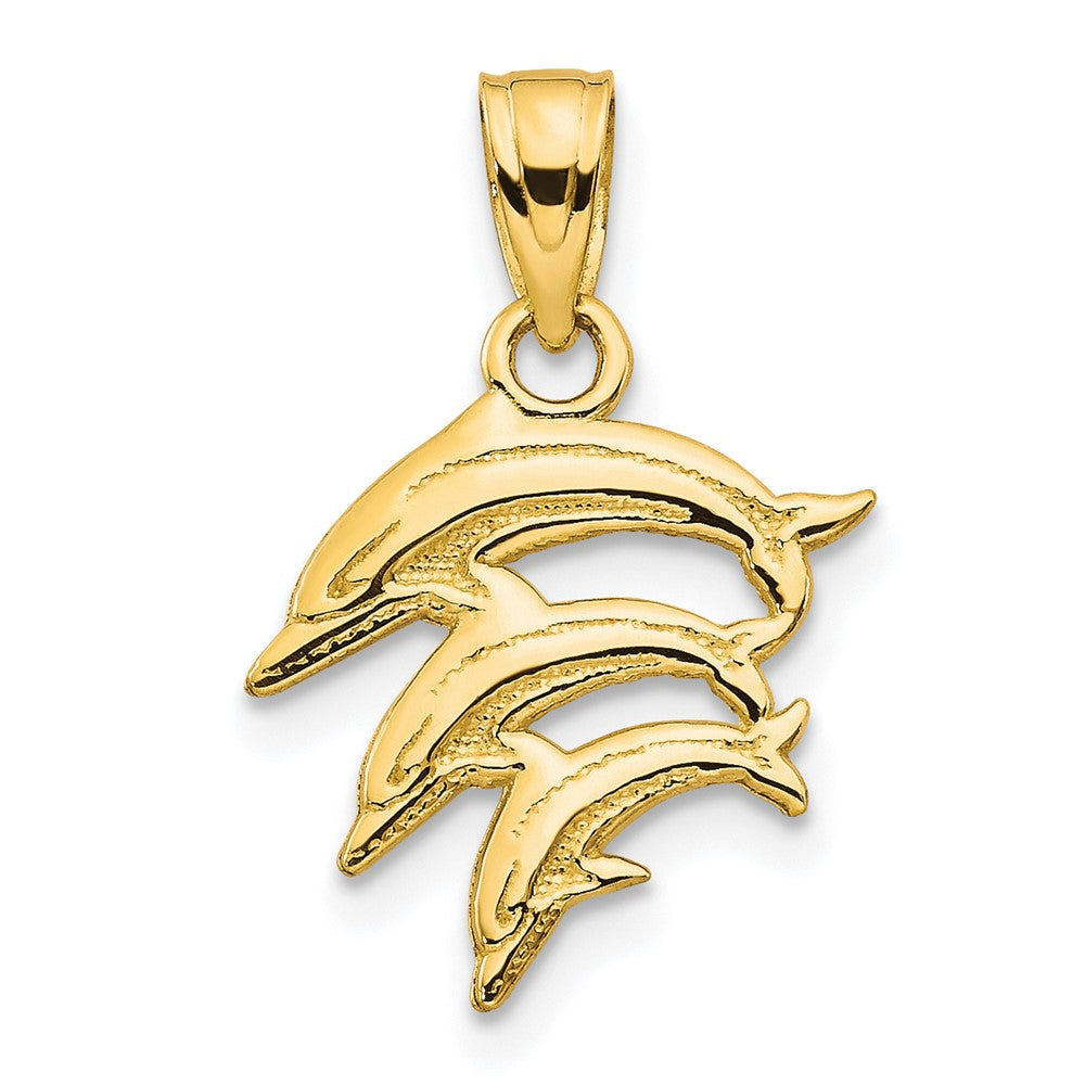10k Gold Dolphin Charm
