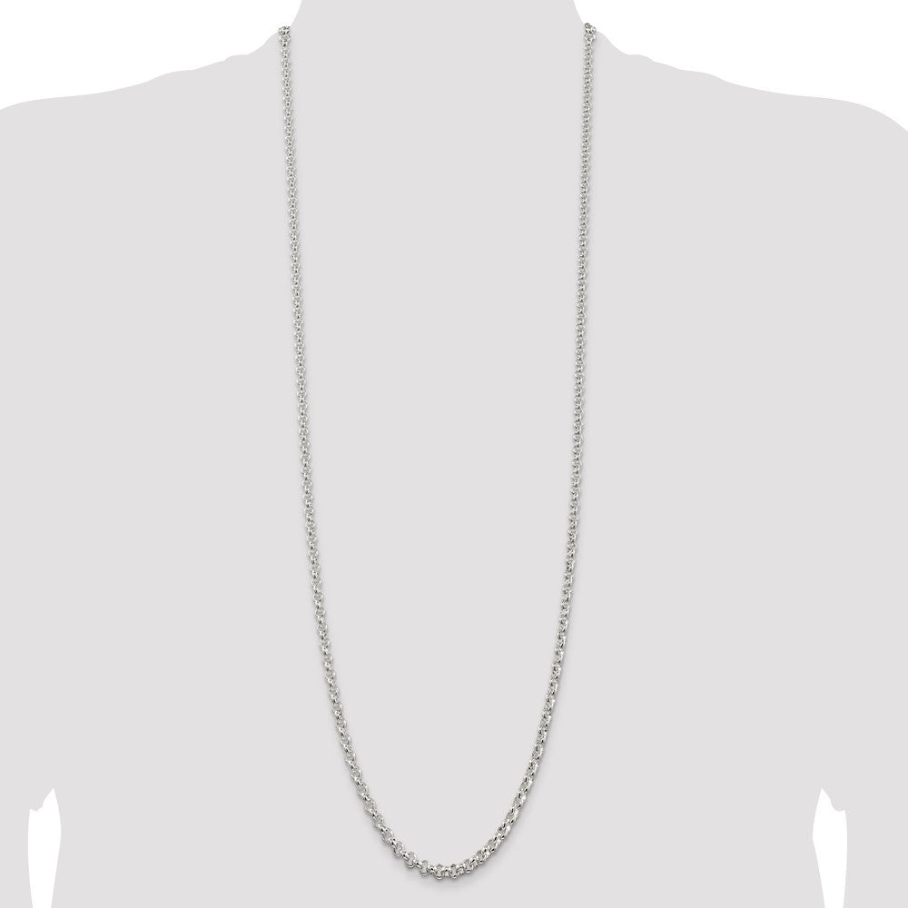 Sterling Silver 4.6mm Rolo Chain 36 Inches