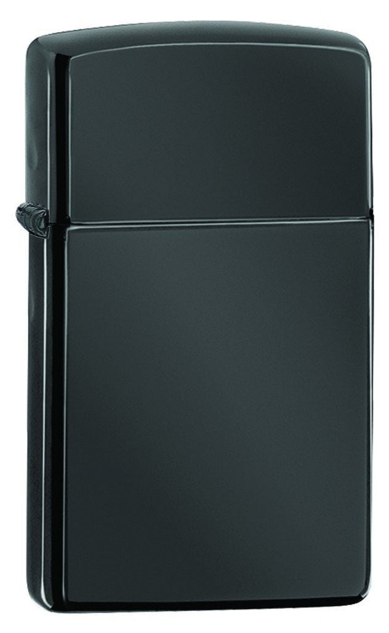 Zippo Slim High Polish Black Pocket Lighter