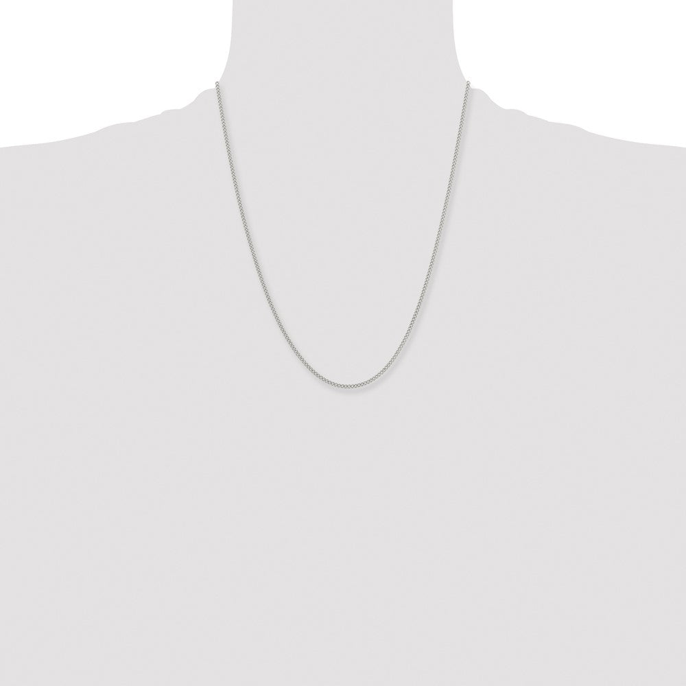 Stainless Steel Polished 2.25mm 22in Round Curb Chain