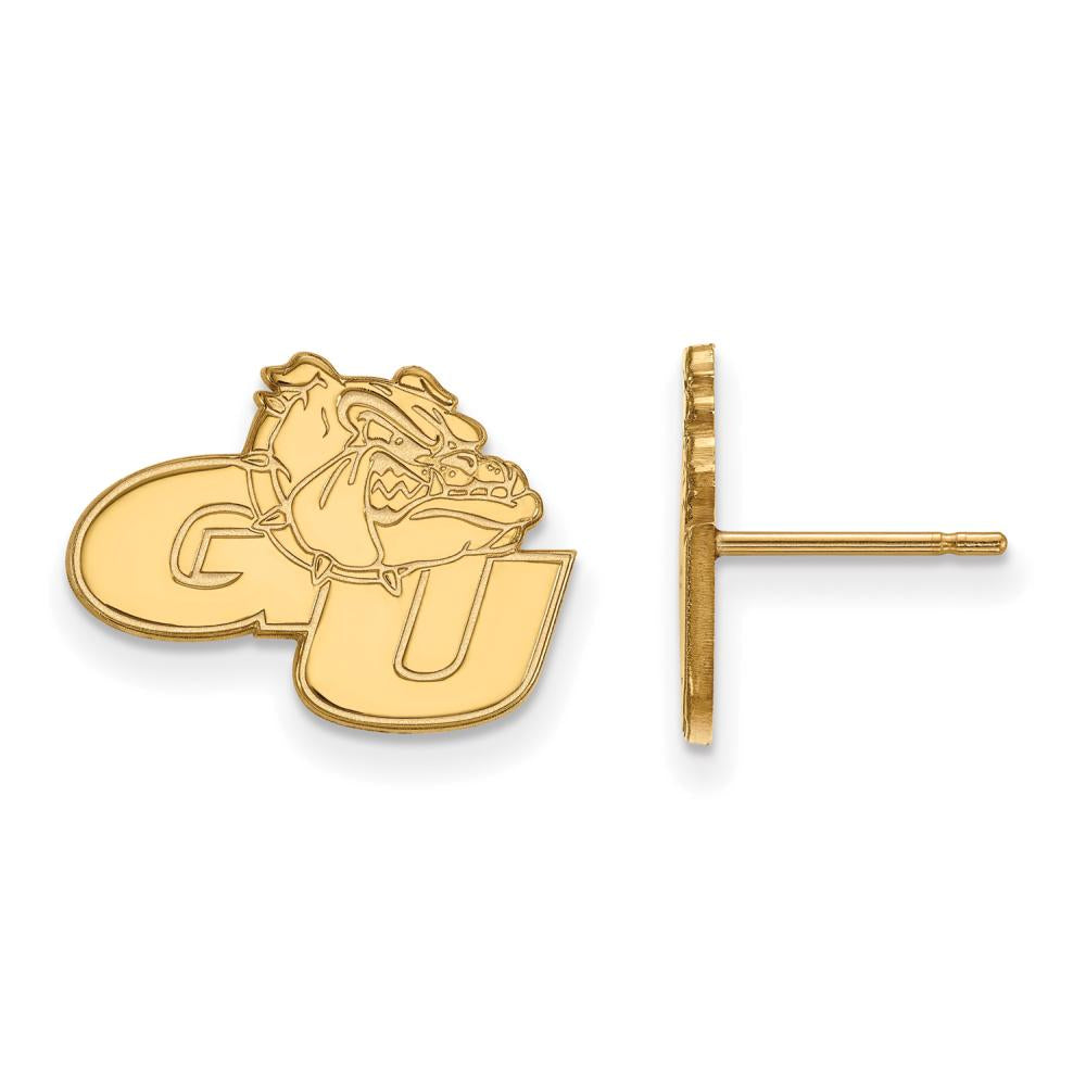 Logoart Sterling Silver Gp Gonzaga University Small Post Earrings