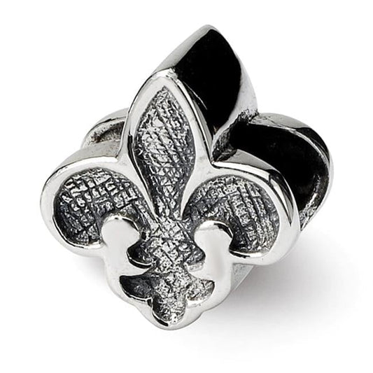 Sterling Silver Reflections Fleur de Lis Bead