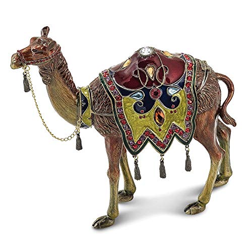 Pewter Large Desert Camel Trinket Box