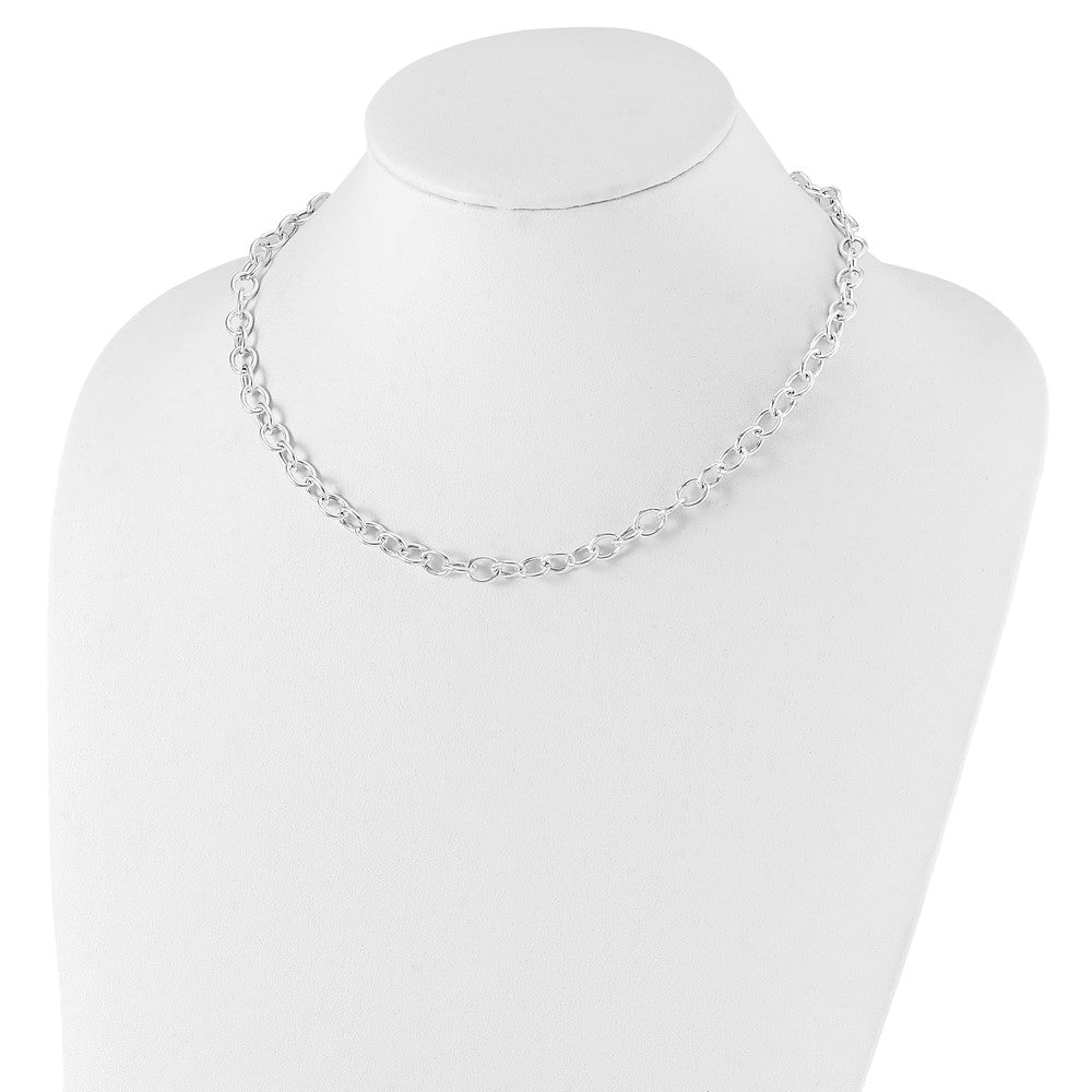 Sterling Silver Cable 6.75mm Necklace 18 Inches