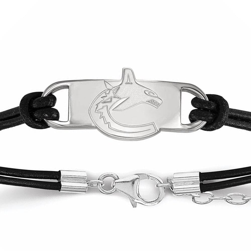 Women's Vancouver Canucks Leather Bracelet