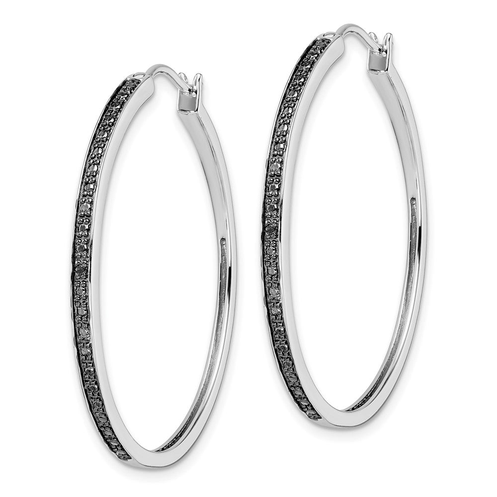 Sterling Silver Rhodium-plated Polished Horse Children's Post Earrings
