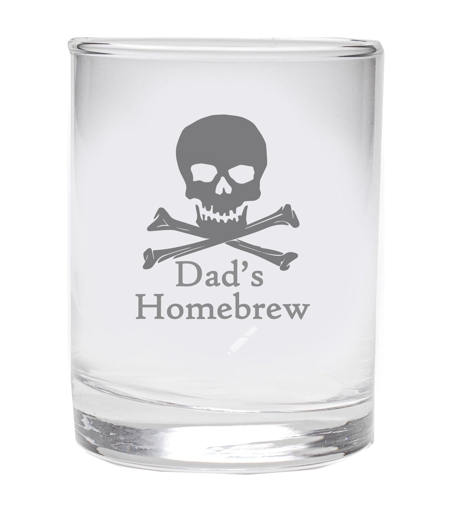 Engraved 11oz Glass DOF with Dad's Home Brew