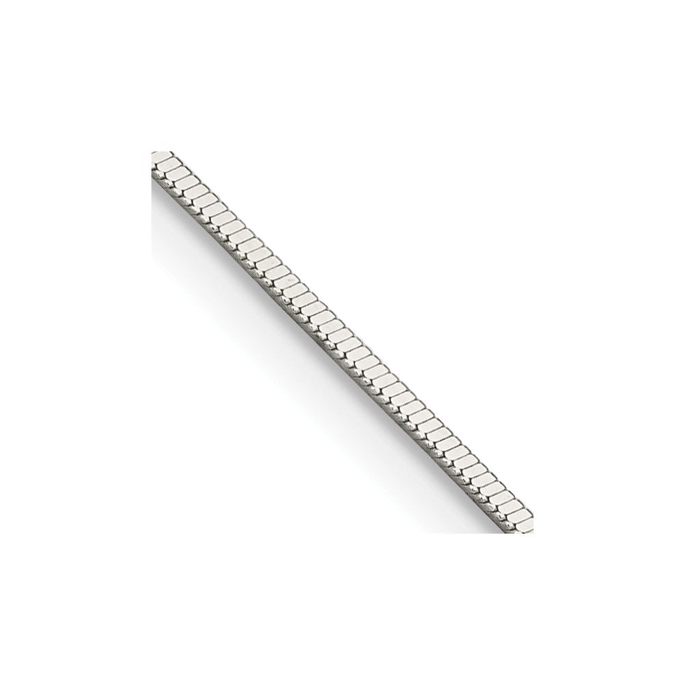 Sterling Silver .8mm Square Snake Chain 18 Inches