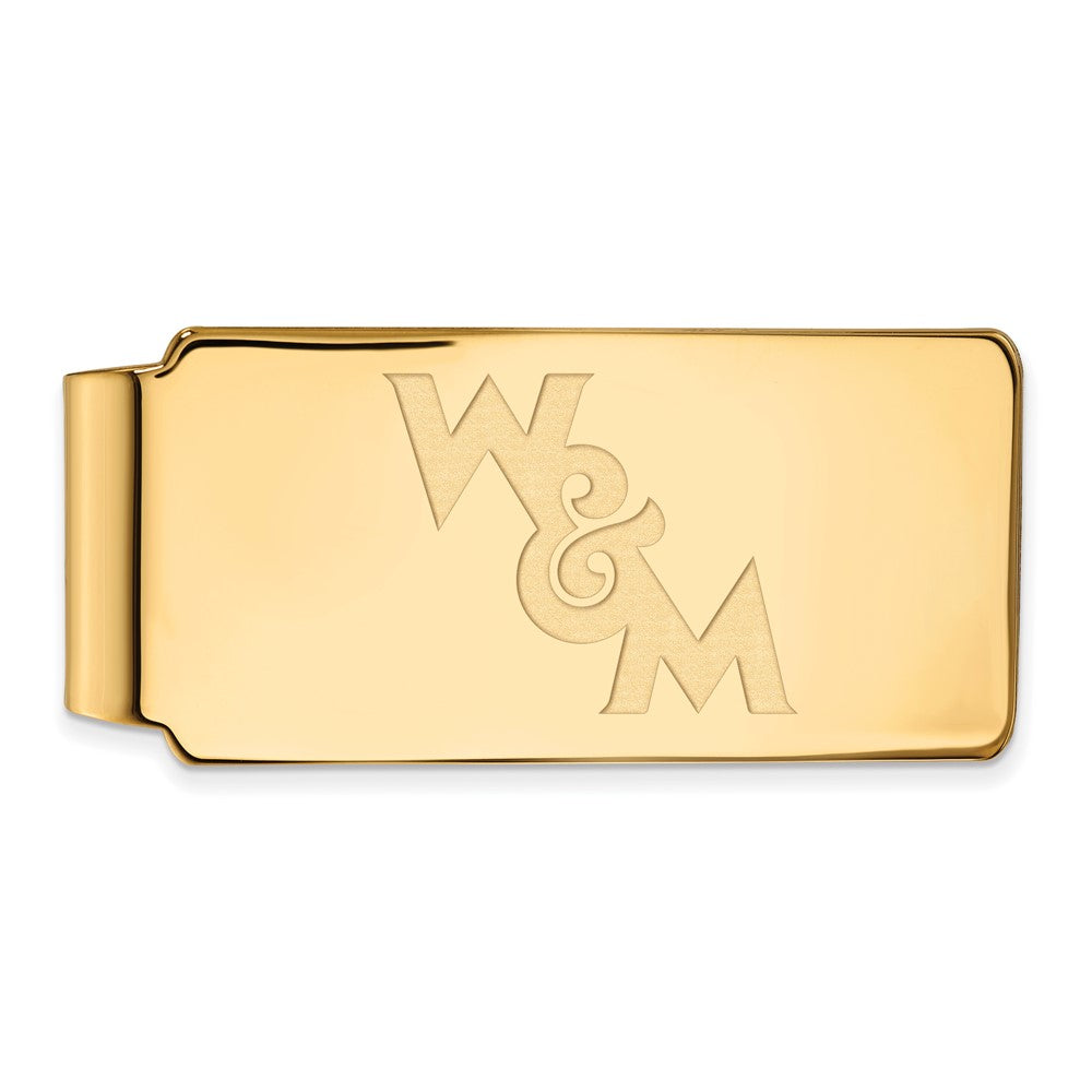 Sterling Silver Gold-plated LogoArt College of William and Mary Money Clip