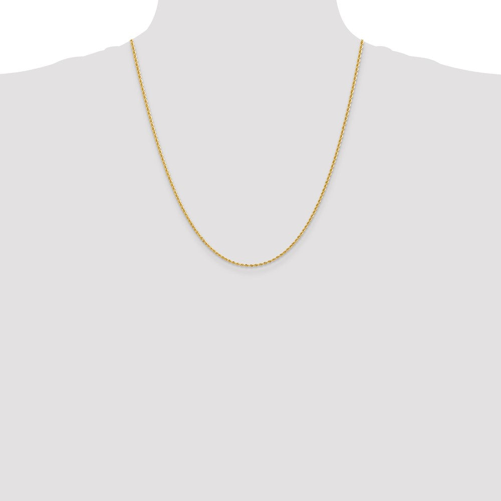 10k 2mm Regular Rope Chain