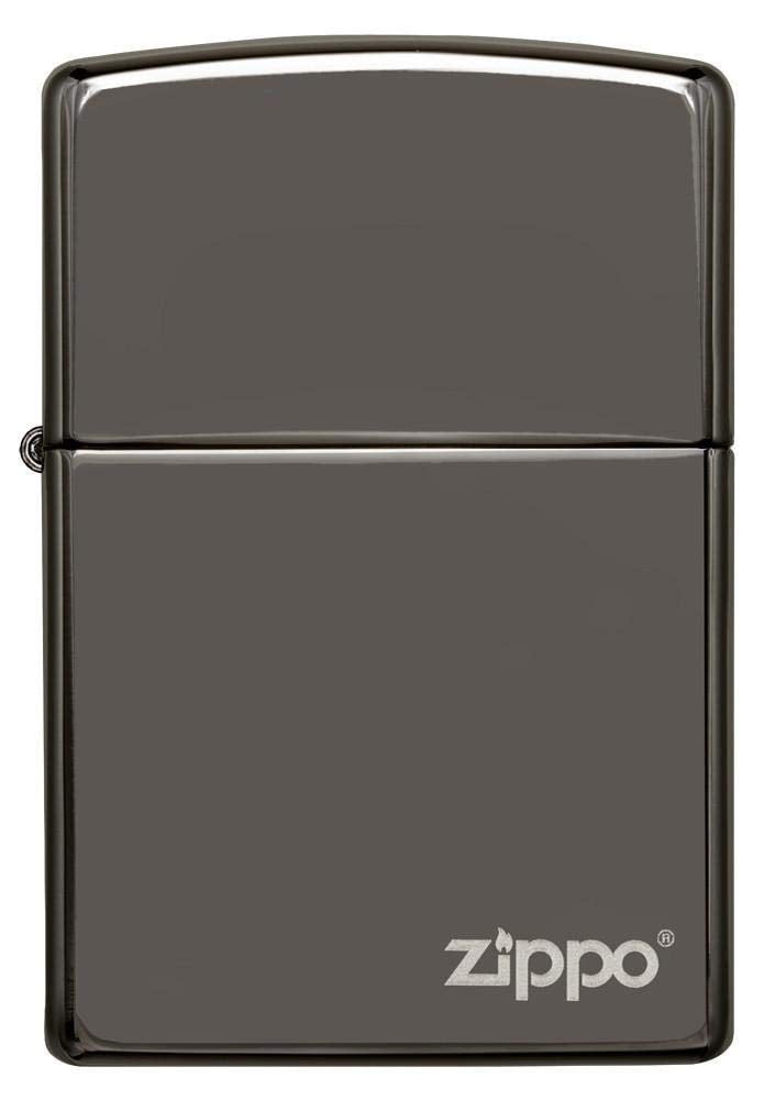 Zippo Logo Black Ice Pocket Lighter