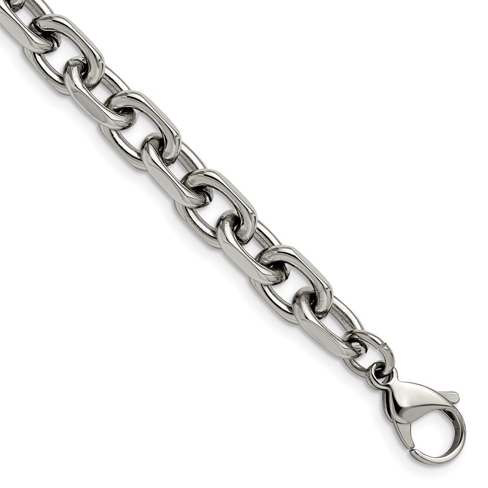 Stainless Steel Polished 8.5mm 8.75in Cable Bracelet 8.75 inches