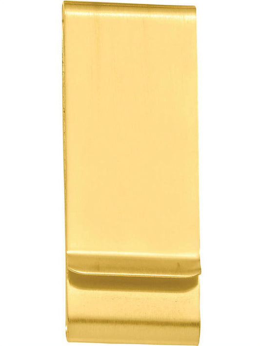 Primal Steel Stainless Steel Gold-plated Kelly Waters Satin Double Fold Money Clip