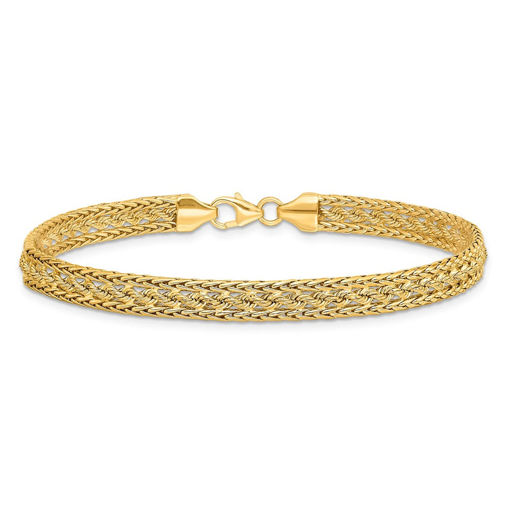 14k Fancy Bracelet 7.5  inches