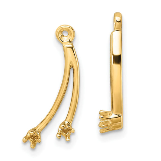 14k Diamond Earring Jacket Mountings