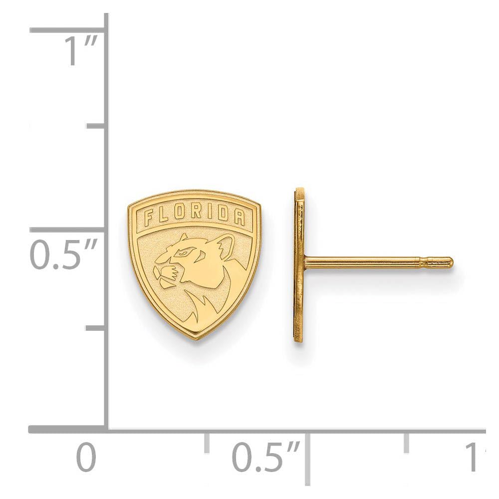 Women's Florida Panthers Gold Plated XS Post Earrings