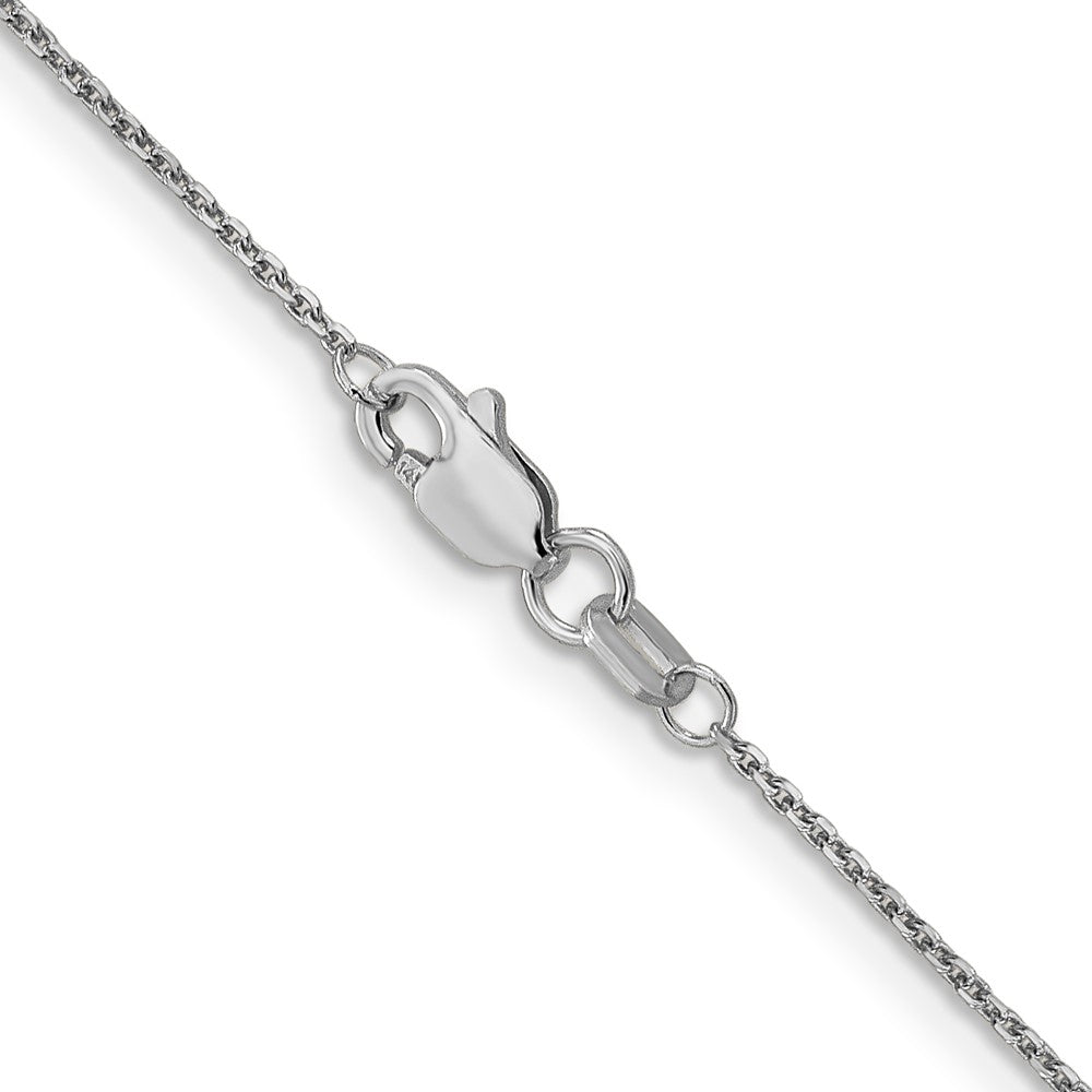 10k White Gold .95mm D/C Cable Chain