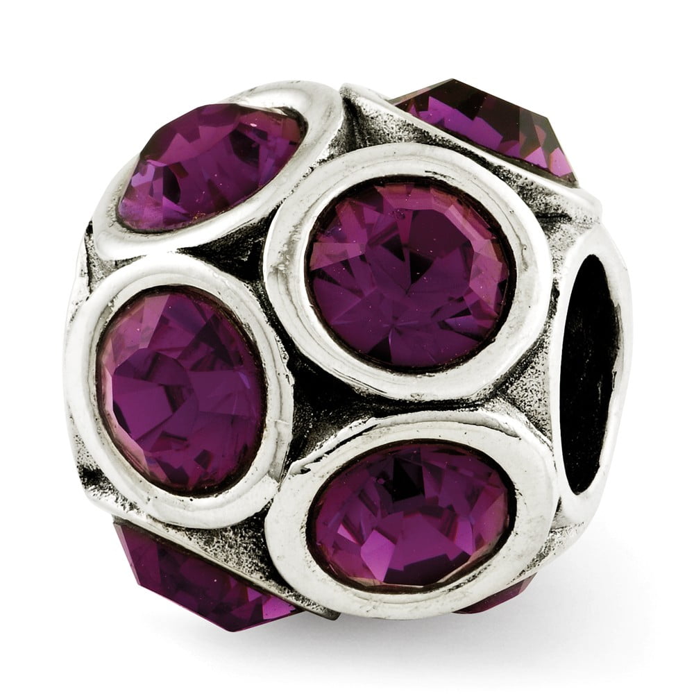 Sterling Silver Reflections February Preciosa Crystal Bead