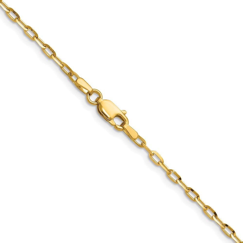 14K 2.3mm D/C Open Long Link Cable Chain
