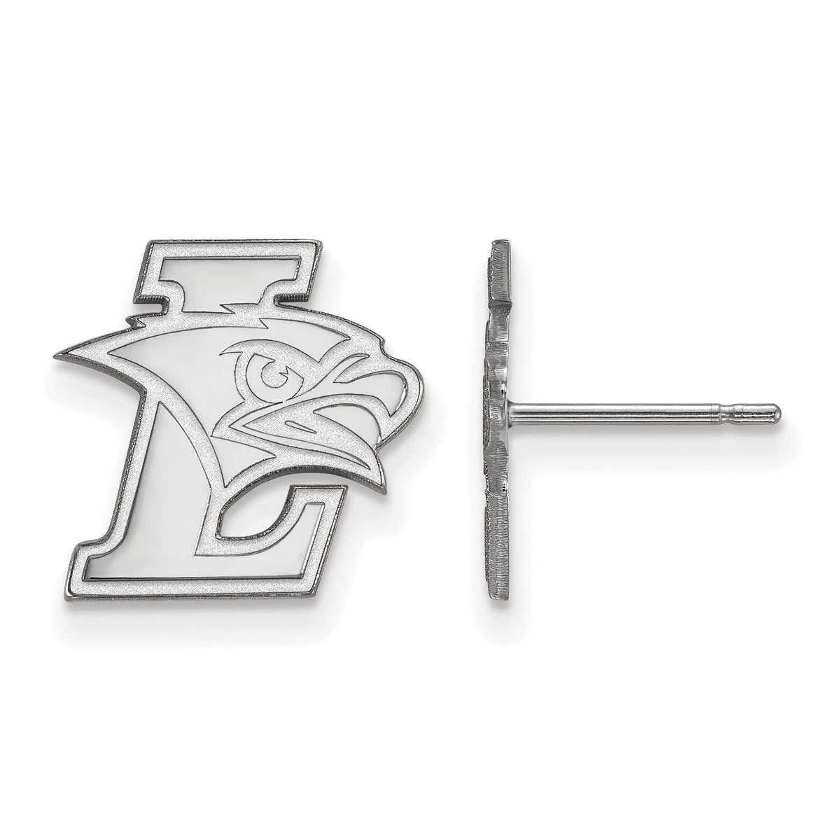Sterling Silver Official Licensed Collegiate Lehigh University (LU) Small Post Earring