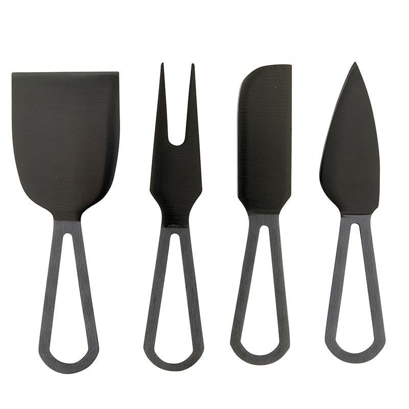 Santa Barbara Design Studio N6471 Matte Black Cheese Knives
