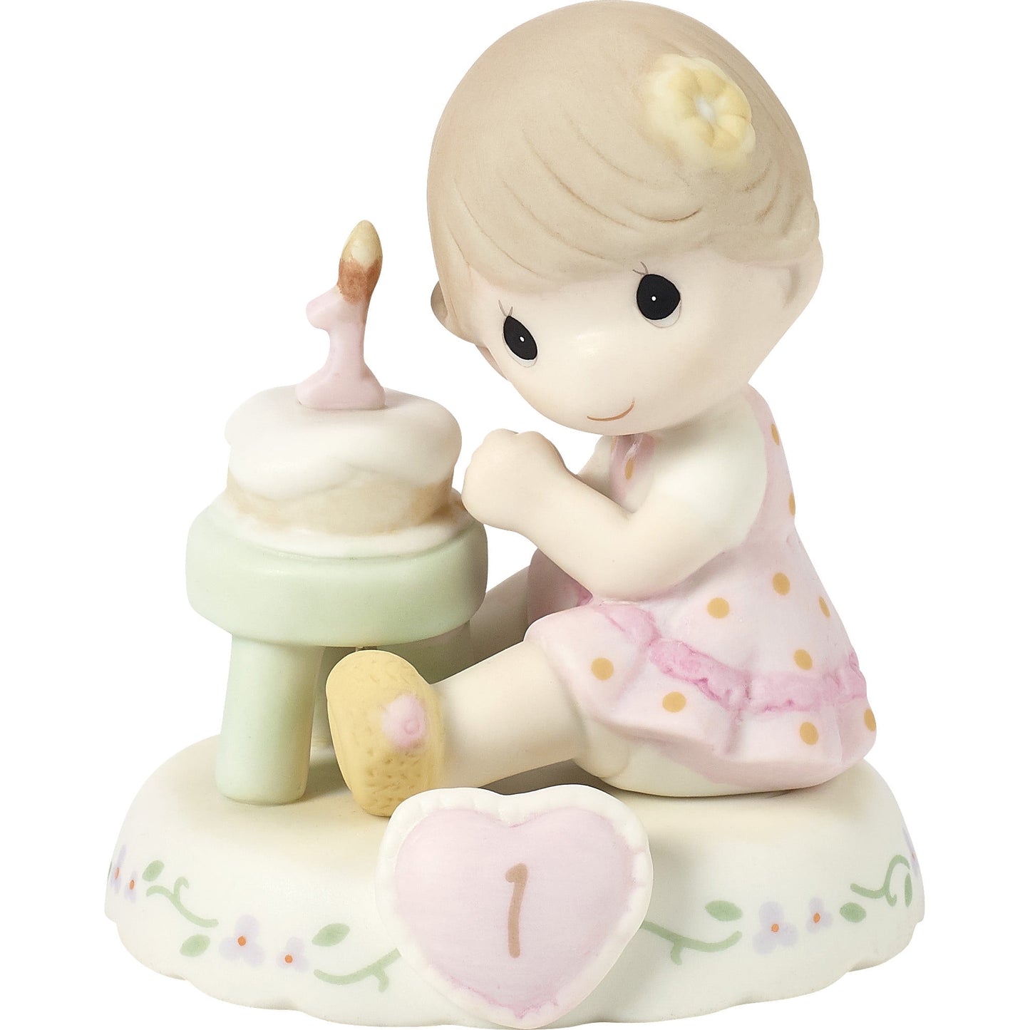 Precious Moments Growing In Grace Age 1 Brunette Girl Figurine, Count 1