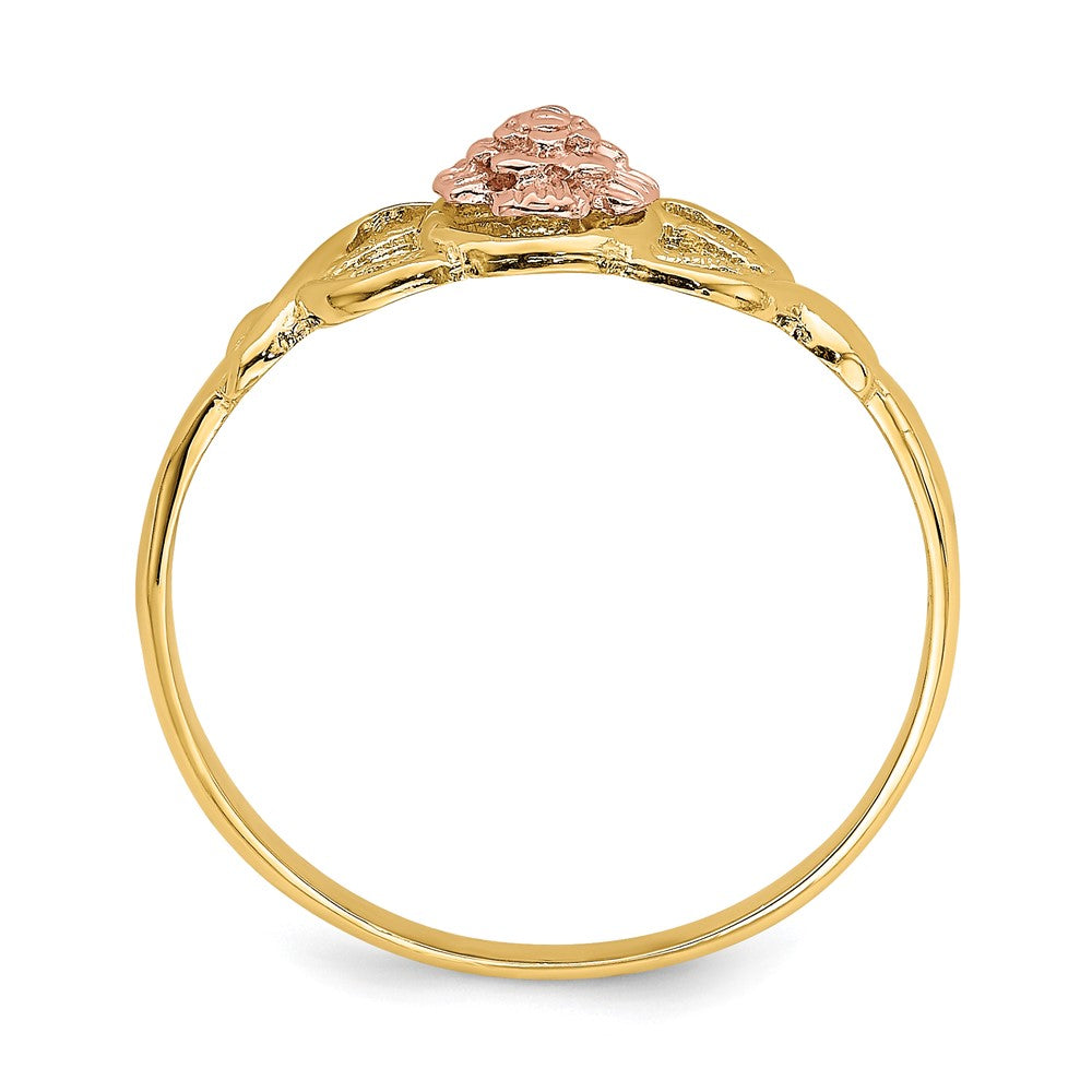 14K Two-Tone Polished Ring Size 7
