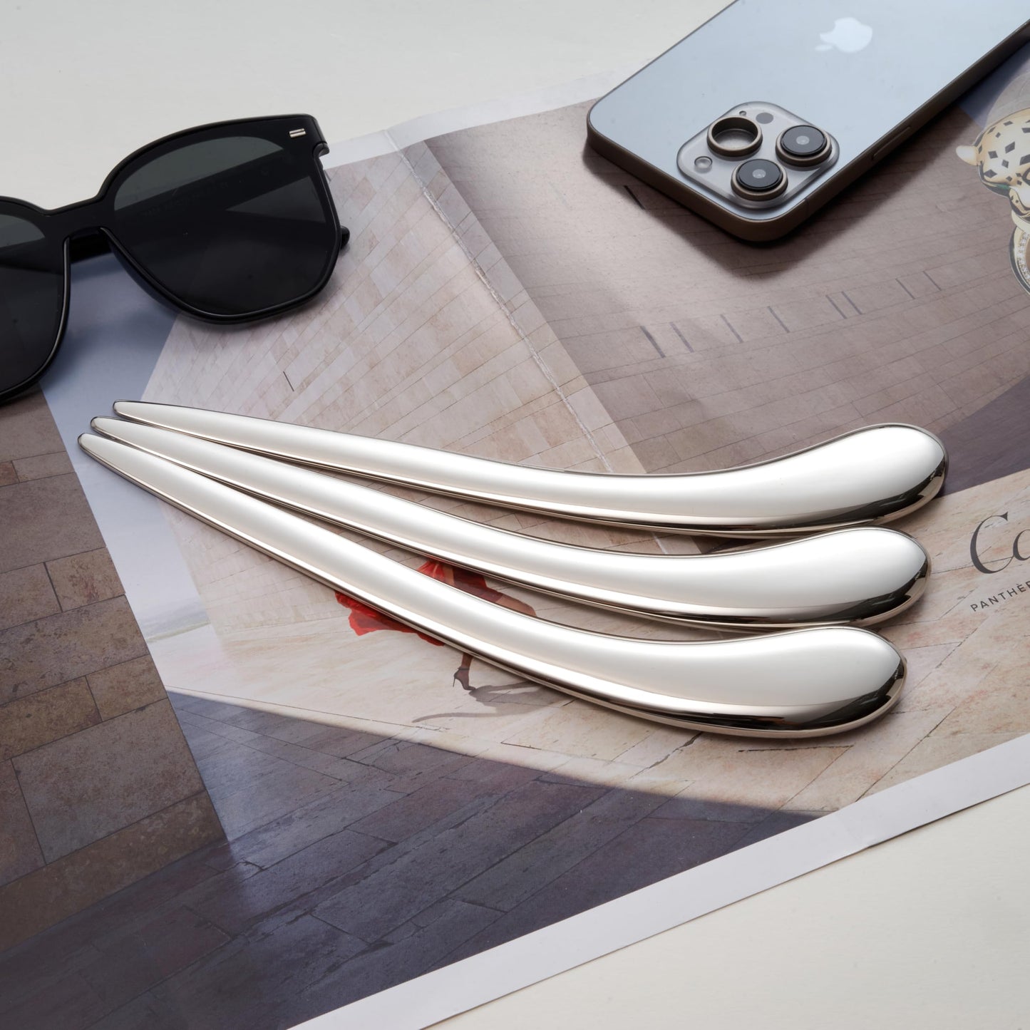 Natico Originals 30-364 Letter Opener Curve Silver