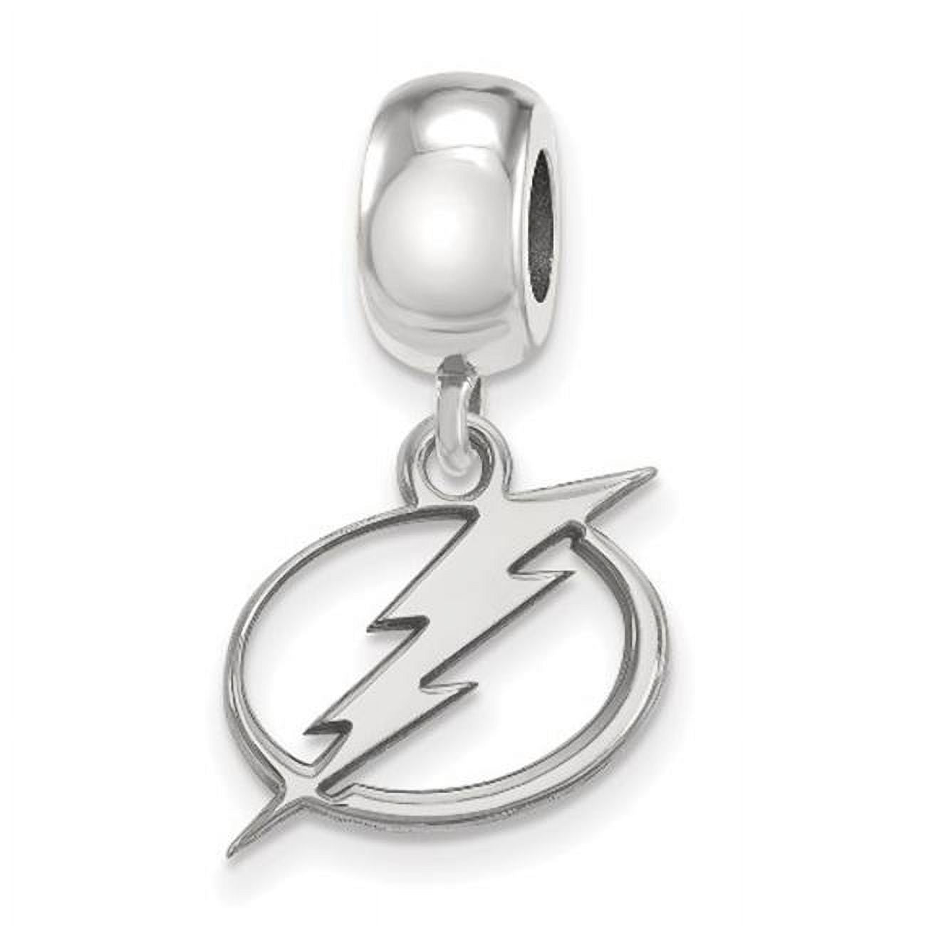 LogoArt SS031LIG Sterling Silver NHL Tampa Bay Lightning Dangle Bead Charm, Small