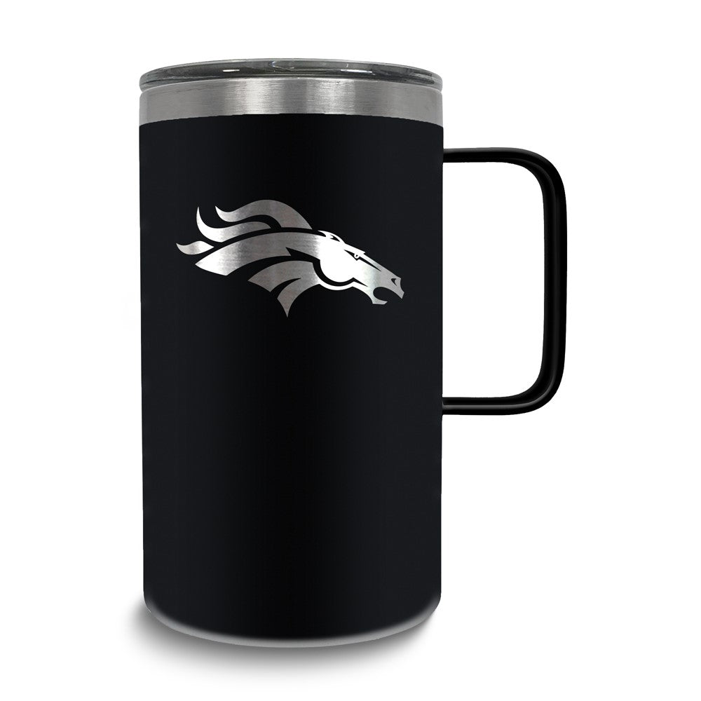 NFL Denver Broncos Stainless Steel 18 oz. Hustle Mug with Lid