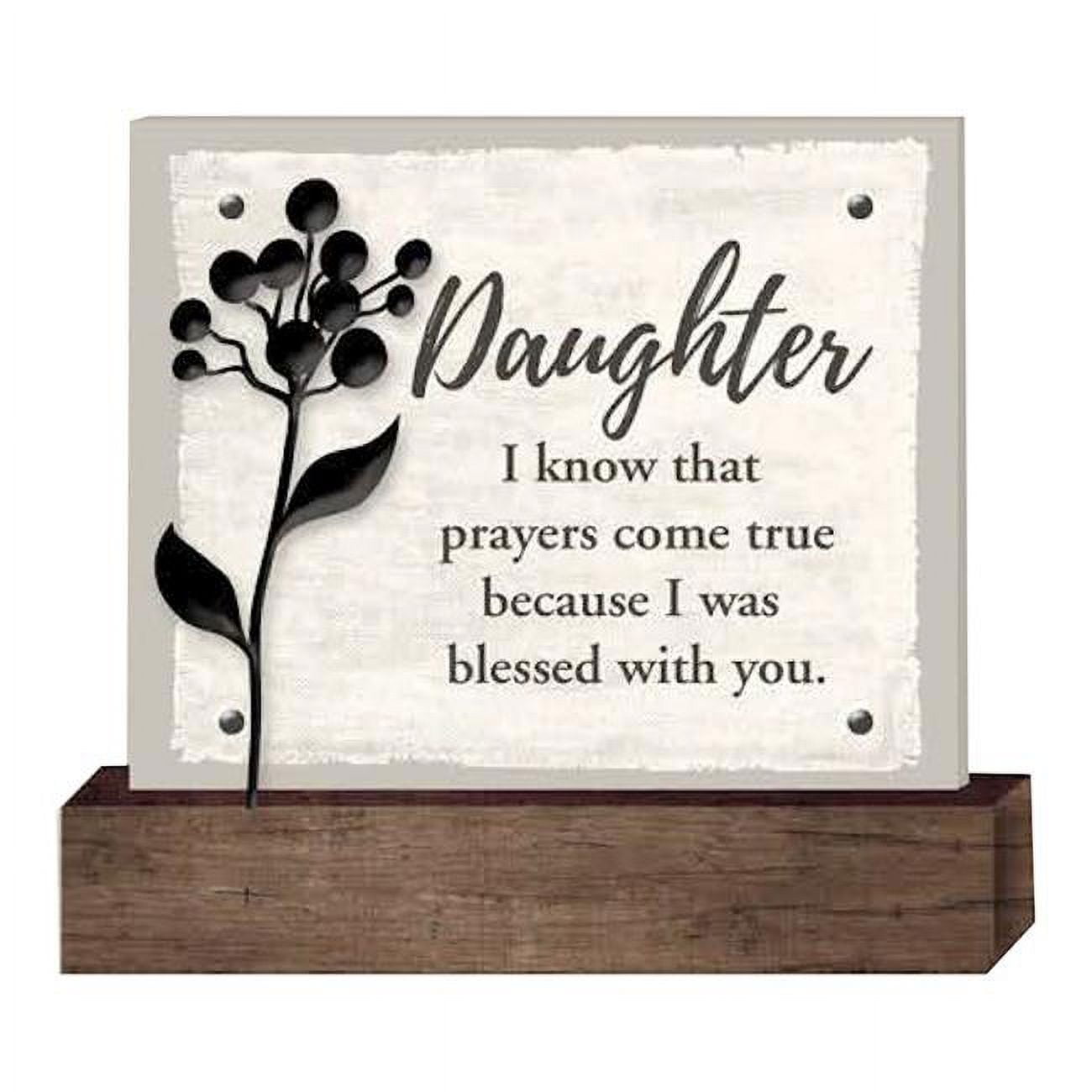 CA Gift 400540 5.5 x 5.12 in. Daughter Wildflower Plaque