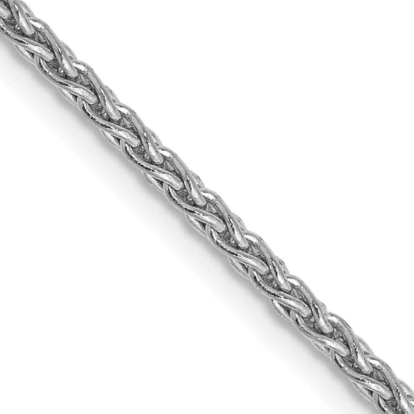 14K White Gold 24 inch 1.75mm Parisian Wheat with Lobster Clasp Chain