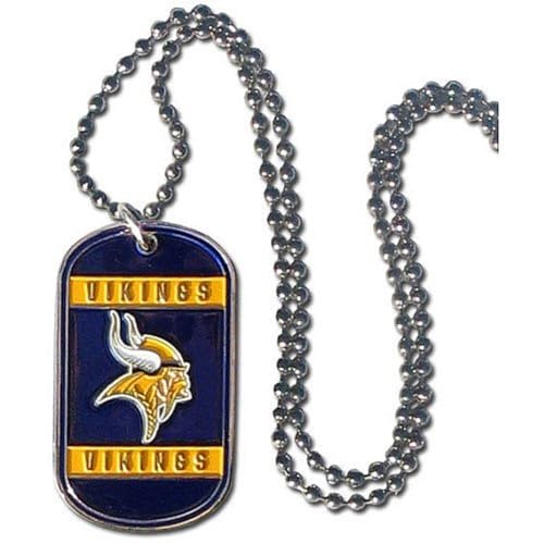 NFL Vikings 36 inch Dogtag Chain Necklace