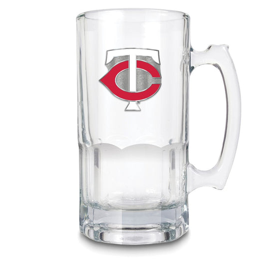 MLB Minnesota Twins Glass 32 ounce Macho Mug