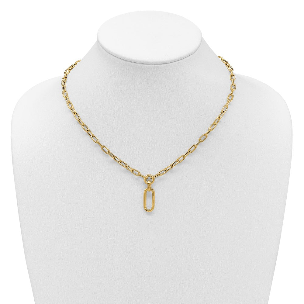 14K Polished Fancy Mixed Link Necklace