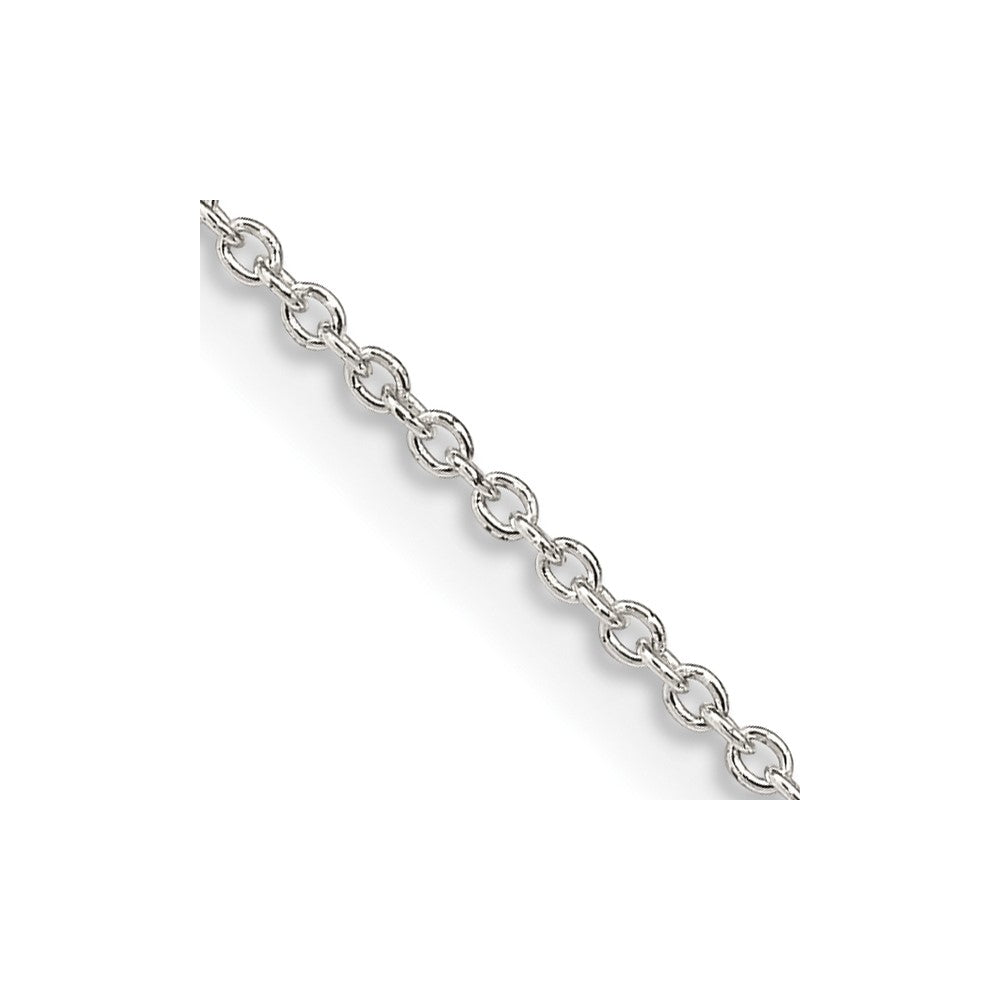Sterling Silver 1.25mm Cable Chain 42 Inches